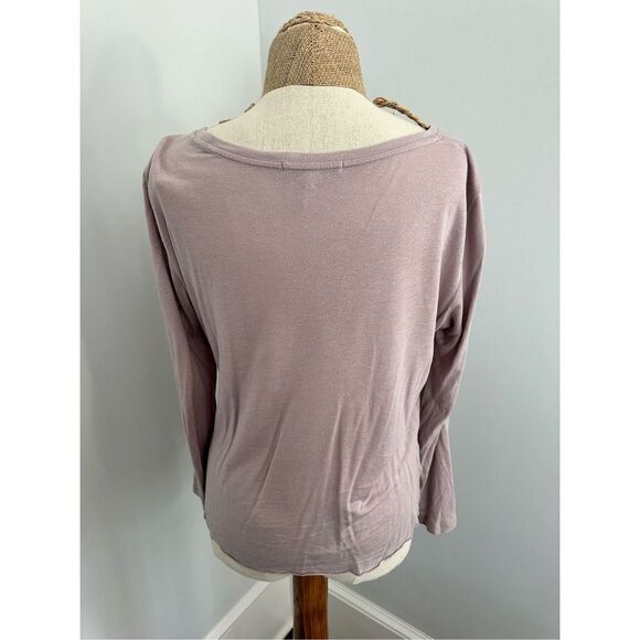 Young Fabulous & Broke long sleeve tee Sz Small blush knit front - Picture 3 of 7